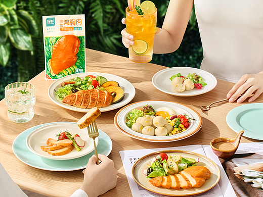 品牌线上宣传海报 | ishape优形鸡胸肉 ✖ INLIGHT光合