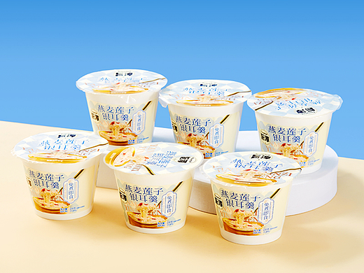 漳州美食摄影-燕麦莲子银耳羹