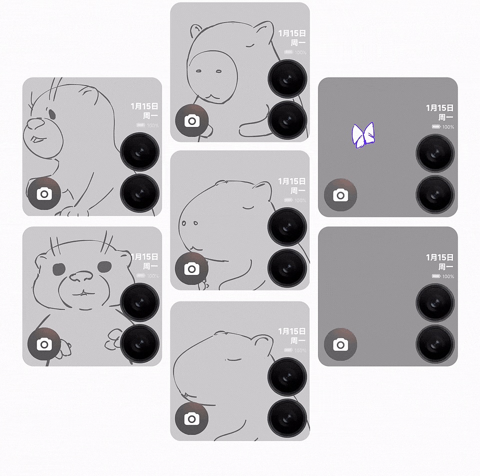 小米MIX Flip 萌宠锁屏