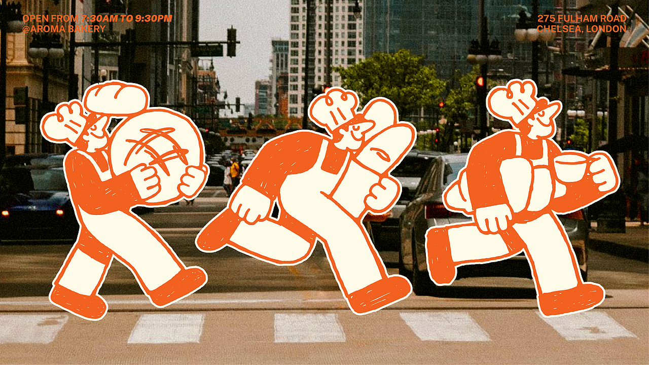 AROMA面包咖啡店 烘焙品牌设计
