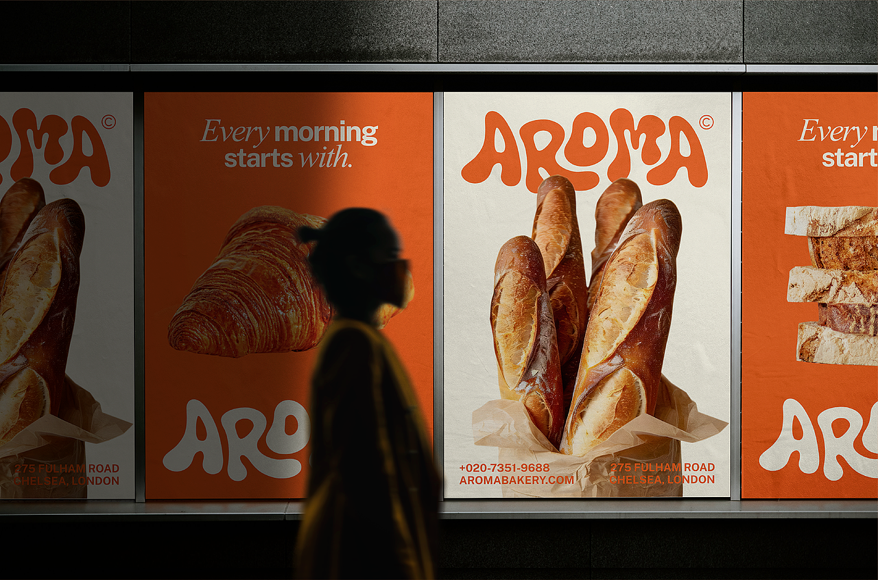 AROMA面包咖啡店 烘焙品牌设计