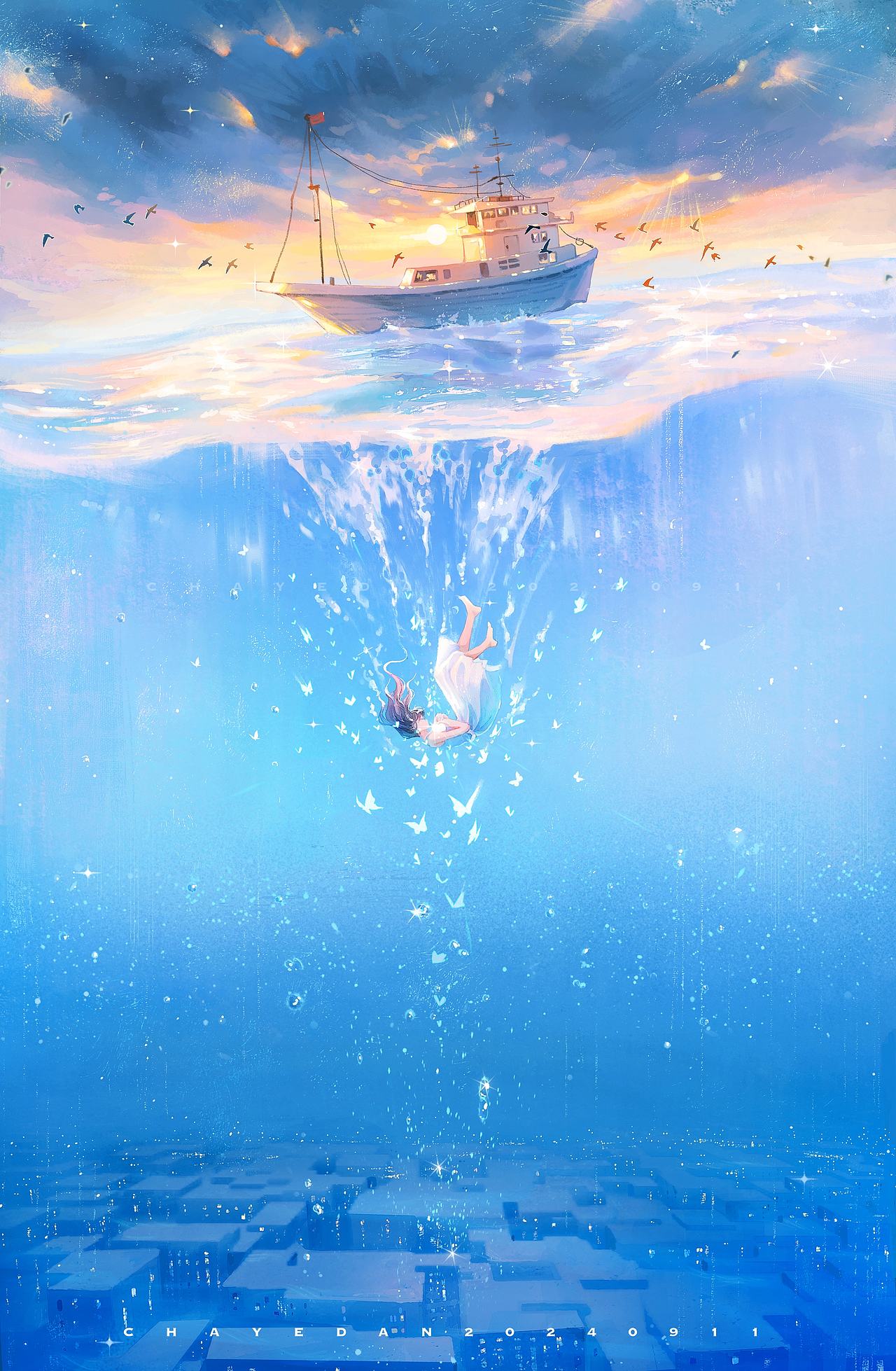璀璨的时光（图ZMzc5MTc0NzA0） - 艺术插画 - 站酷设计师茶叶蛋有点烫原创素材 - 站酷ZCOOL