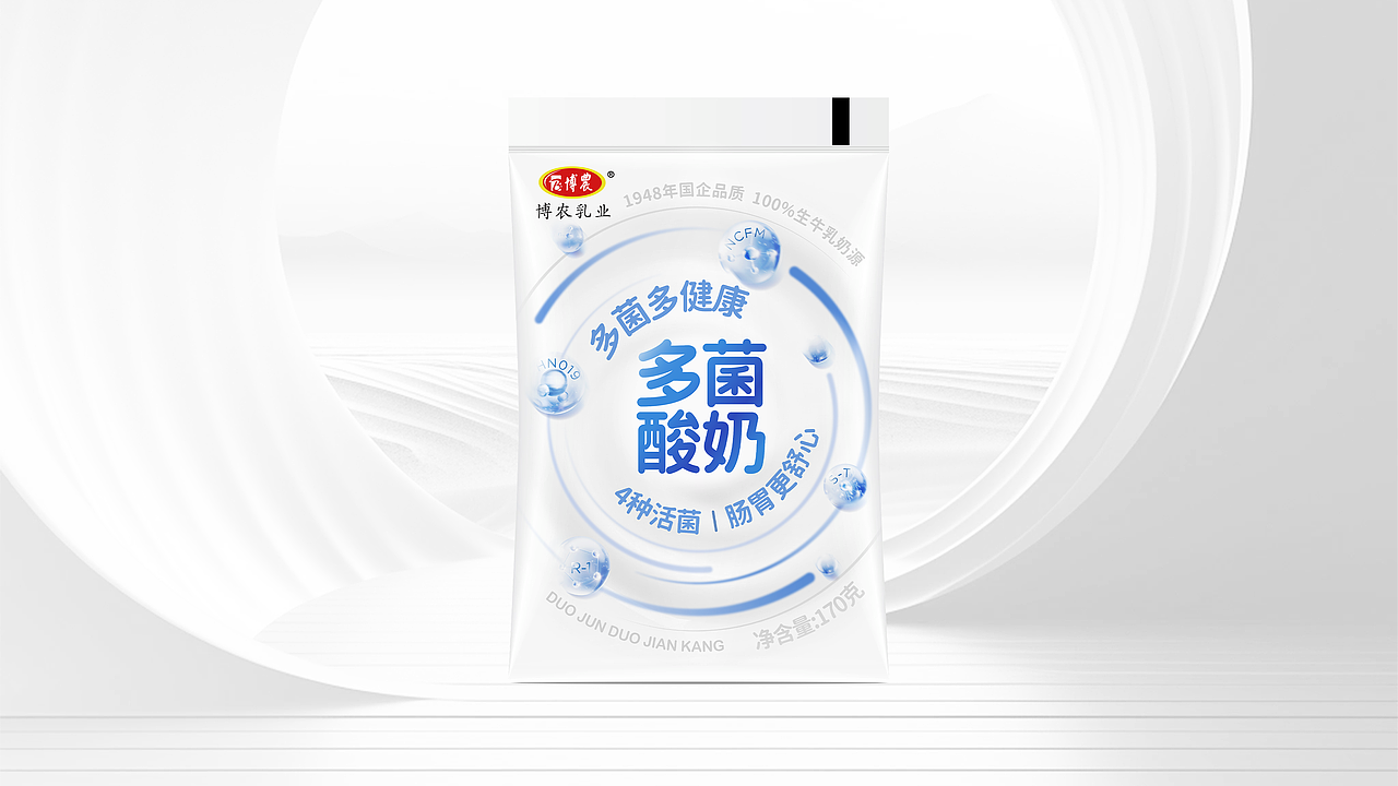 博农&桥设计|多菌酸奶 多菌多健康