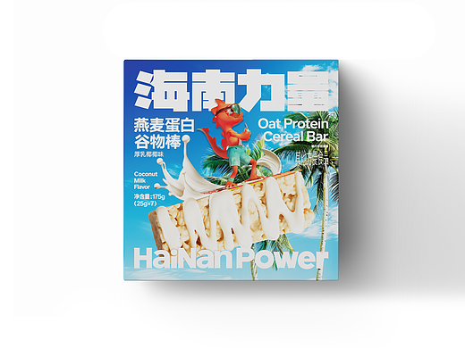ffit8｜燕麦蛋白谷物棒海南卫视联名款包装设计