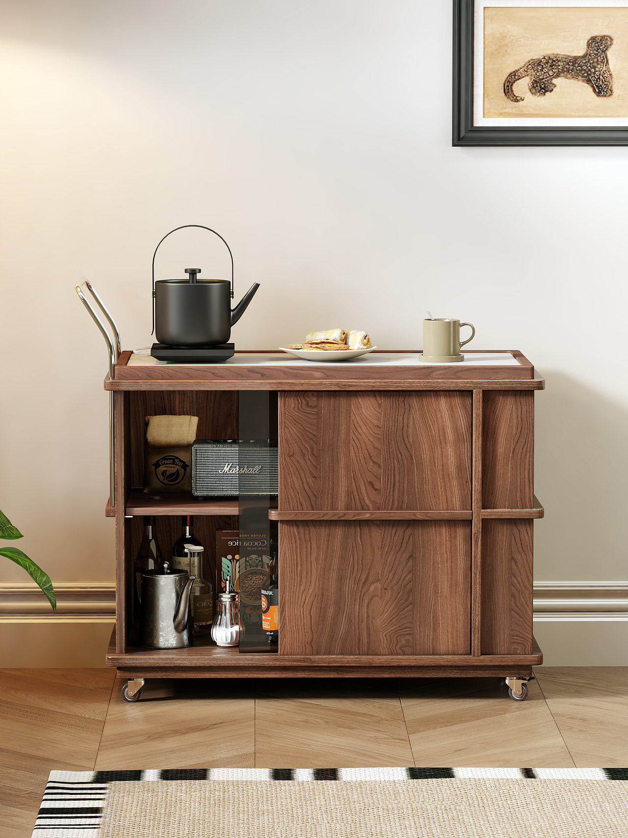 黑胡桃移动茶车（图ZMzc5MTk5NjY0） - 家装设计 - 站酷设计师姜哮白原创素材 - 站酷ZCOOL