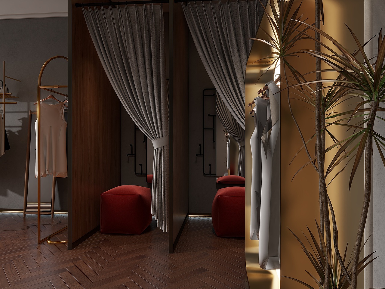 老街里的服装店