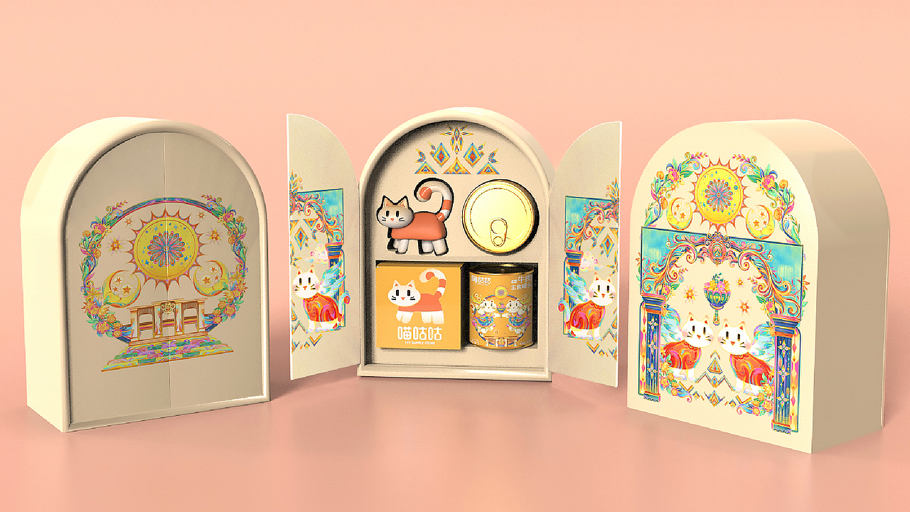 喵咕咕×杨萌娜丨《爱无止境》猫咪用品包装设计（图ZMzc5MjExMDY0） - 包装 - 站酷设计师杨萌娜设计工作室原创素材 - 站酷ZCOOL