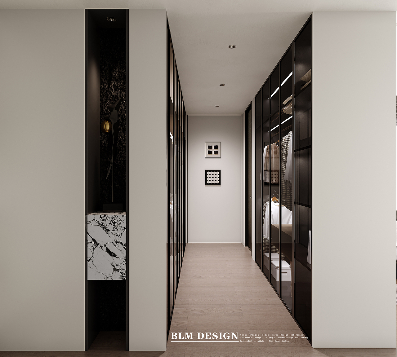 现代平层—白龙马效果图