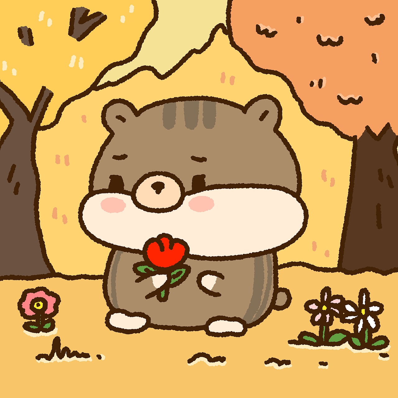 秋天是花果香香的味道