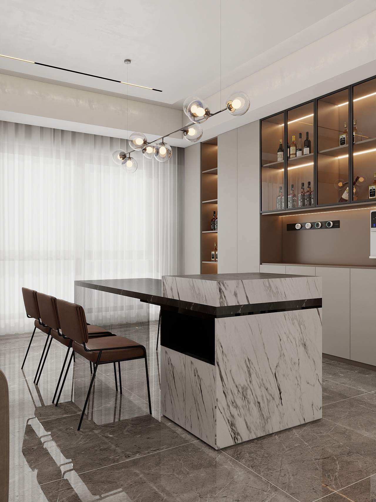 四川成都中粮瑞府（242平方意式极简四居室）（图ZMzc5MjE2MTA0） - 家装设计 - 站酷设计师设计师成爽原创素材 - 站酷ZCOOL