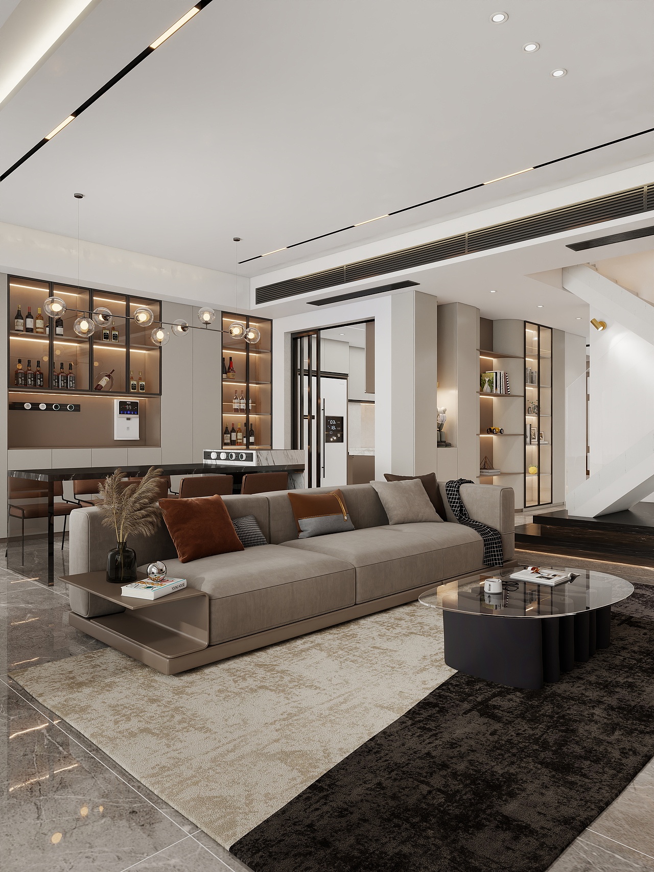 四川成都中粮瑞府（242平方意式极简四居室）（图ZMzc5MjE2MDg4） - 家装设计 - 站酷设计师设计师成爽原创素材 - 站酷ZCOOL