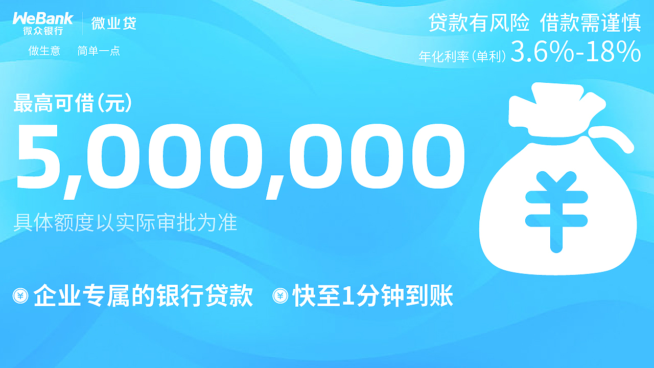 微业贷信息流及图片