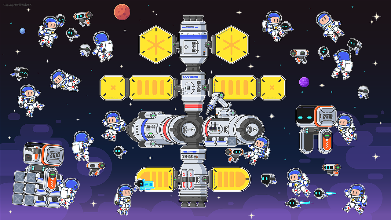 GALAXY-LAD#星河少年(图ZMzc5MjIyMTA0) - 商业插画 - 站酷设计师星河水手X原创素材 - 站酷ZCOOL