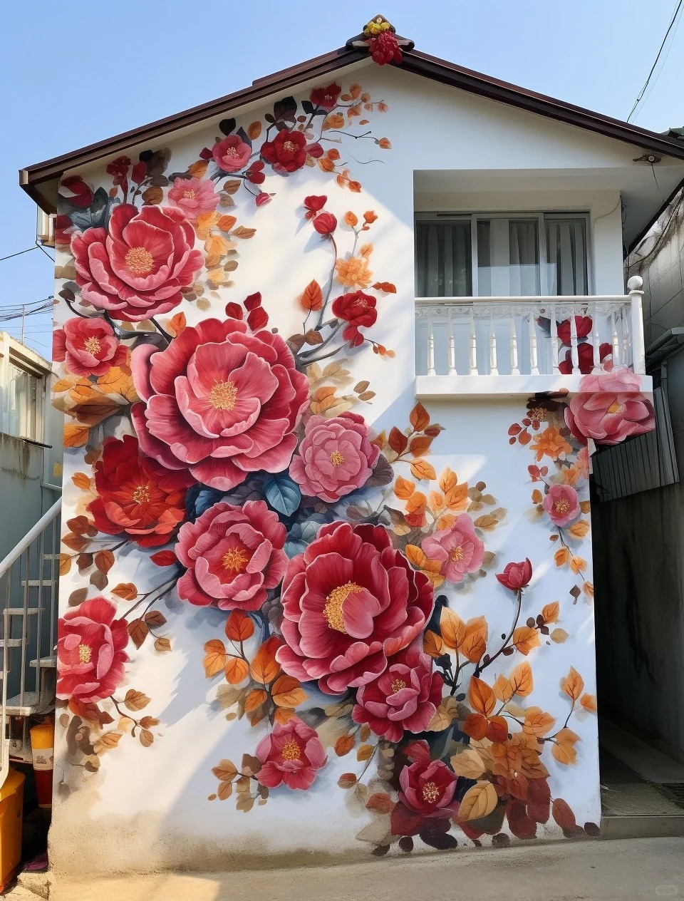 彩绘高邑新风貌，颜梦墙绘引领集装箱墙体彩绘公司艺术新潮流！