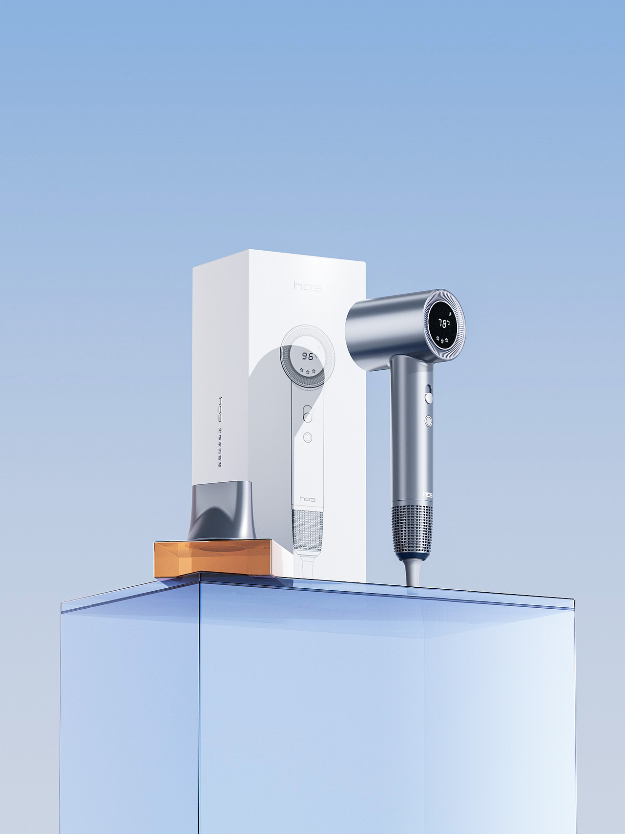 产品渲染，日常工作整理上，吹风机