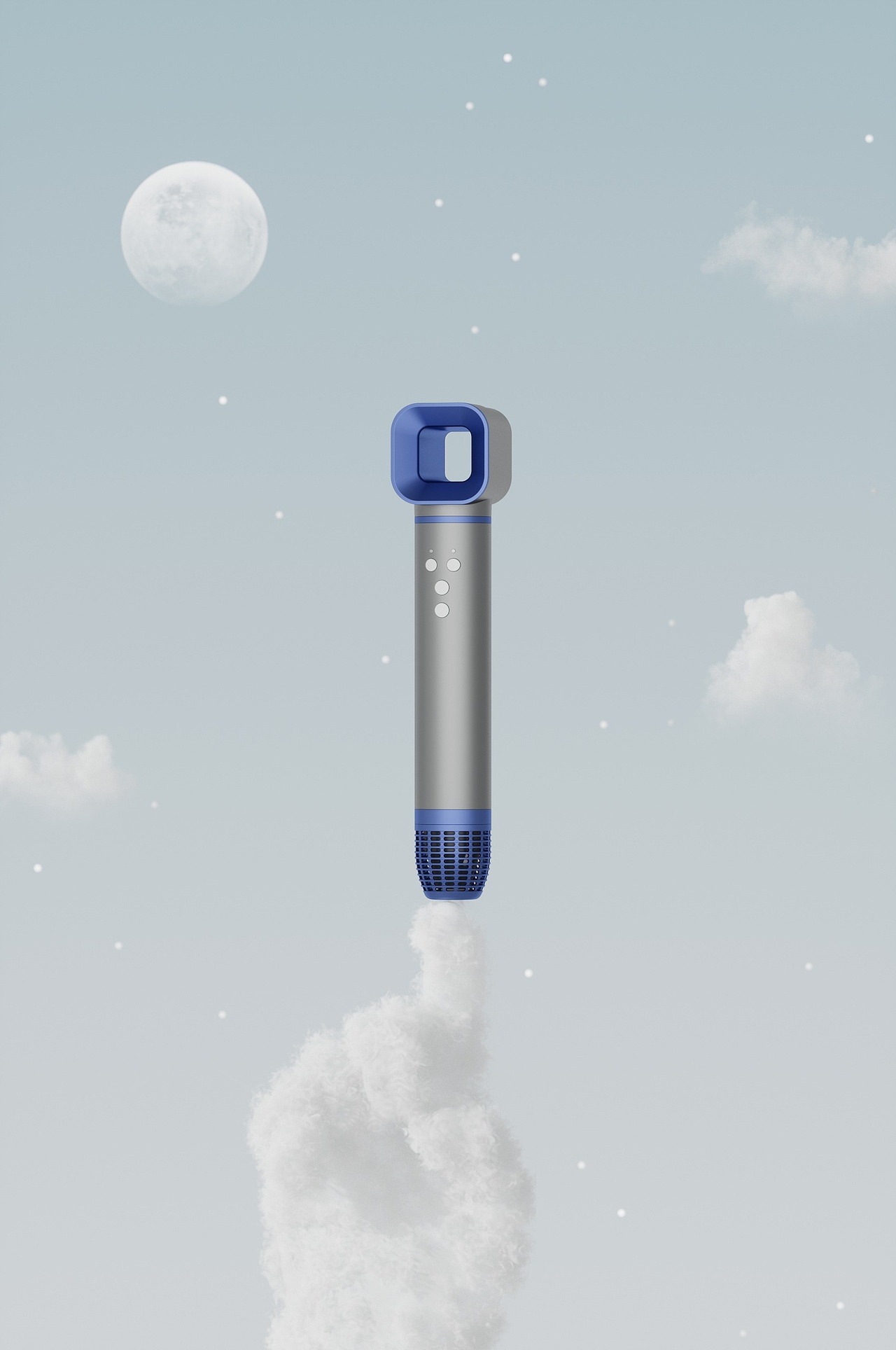 产品渲染，日常工作整理上，吹风机