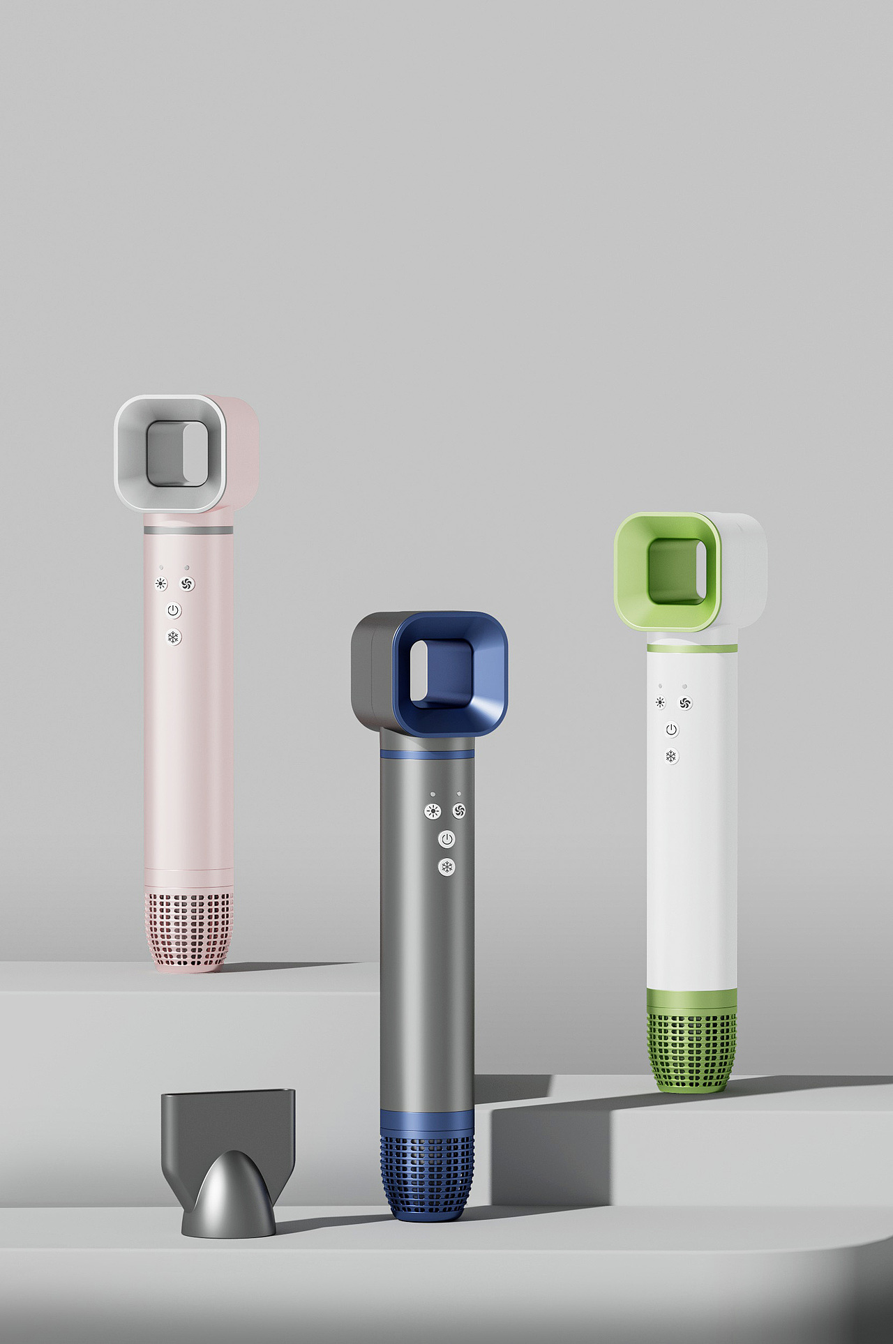 产品渲染，日常工作整理上，吹风机