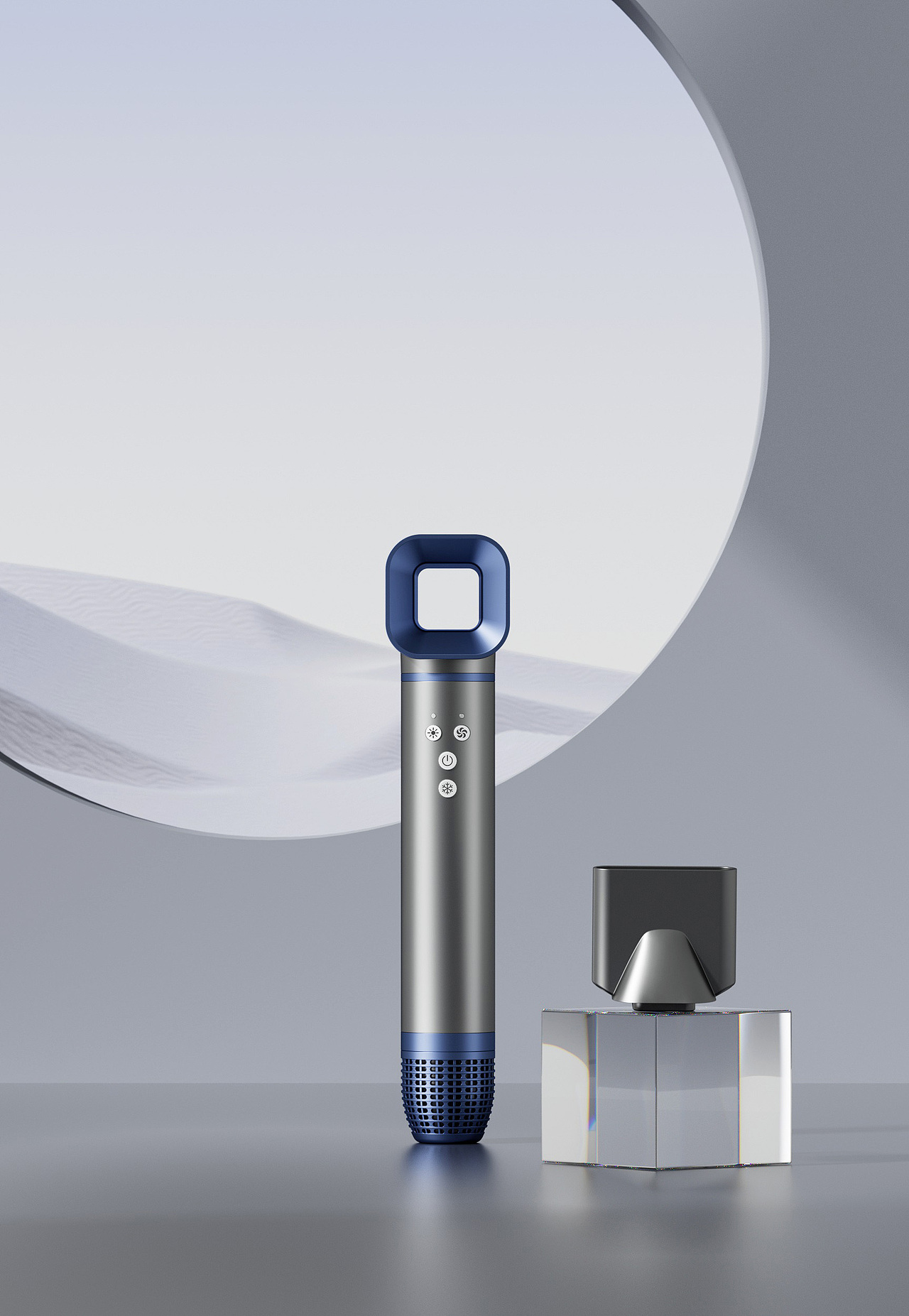 产品渲染，日常工作整理上，吹风机