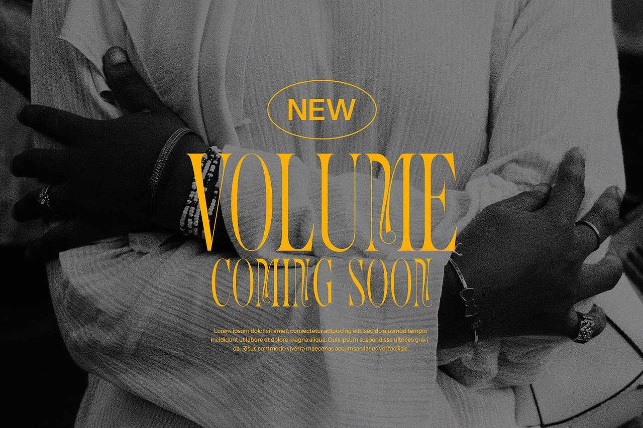 现代优雅时尚婚礼请柬邀请函海报标题衬线英文字体