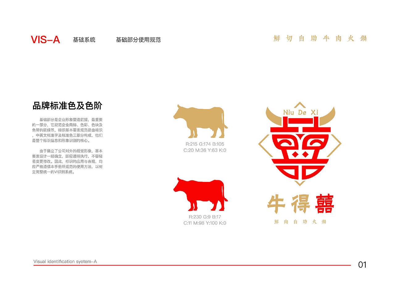 牛得囍·鲜切自助牛肉火锅·视觉识别系统（图ZMzc5MjYxMDEy） - 品牌 - 站酷设计师Jemmy_Wang原创素材 - 站酷ZCOOL
