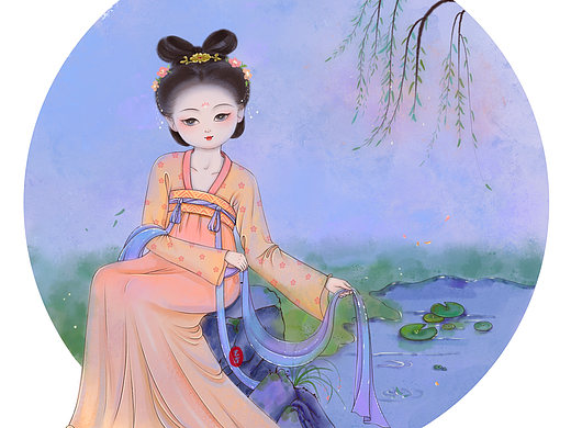 《戏水》