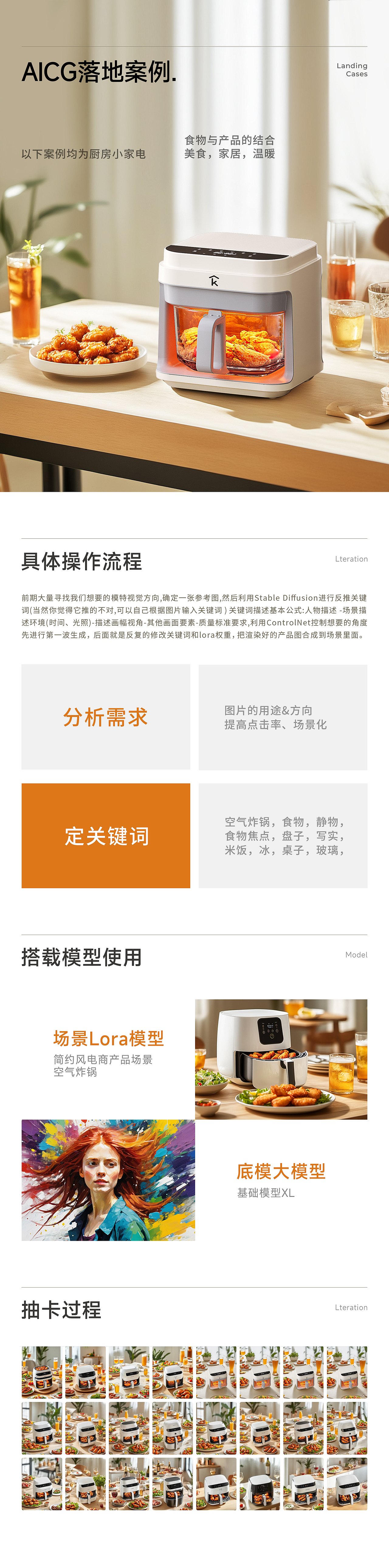 AIGC应用 | 4.0空气炸锅+低音破壁机详情X2