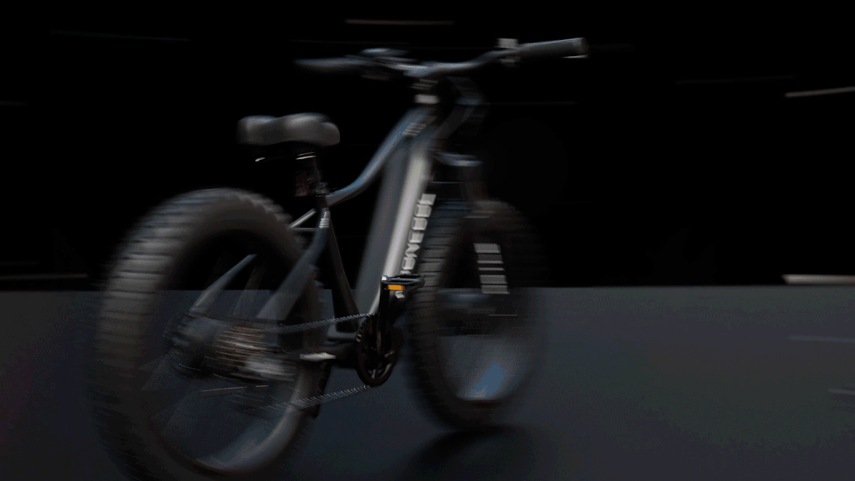 越野锂电自行车动画