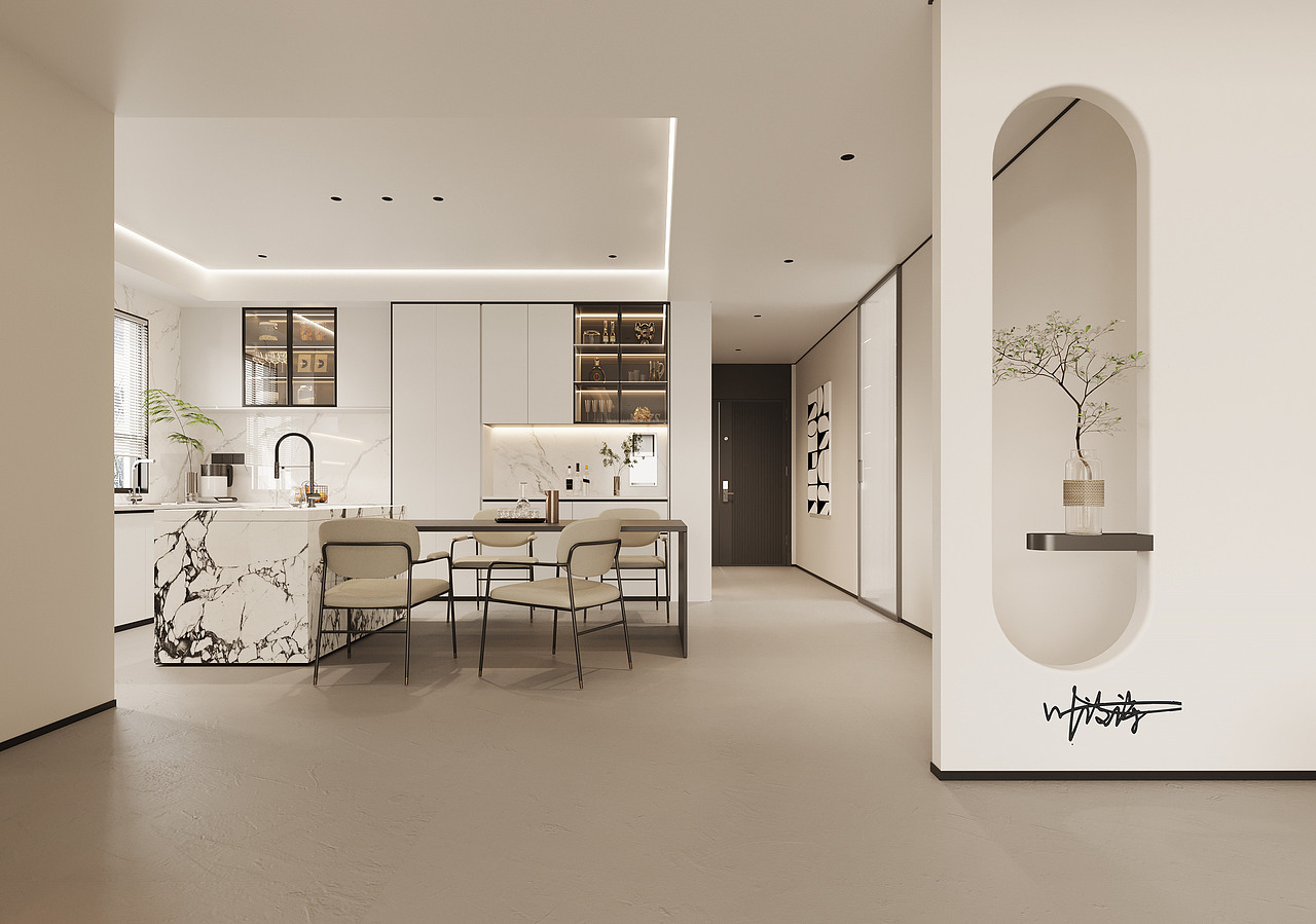 现代极简|干净清爽，空间显大！（图ZMzc5Mjg4Njgw） - 家装设计 - 站酷设计师诗诗小仙女原创素材 - 站酷ZCOOL