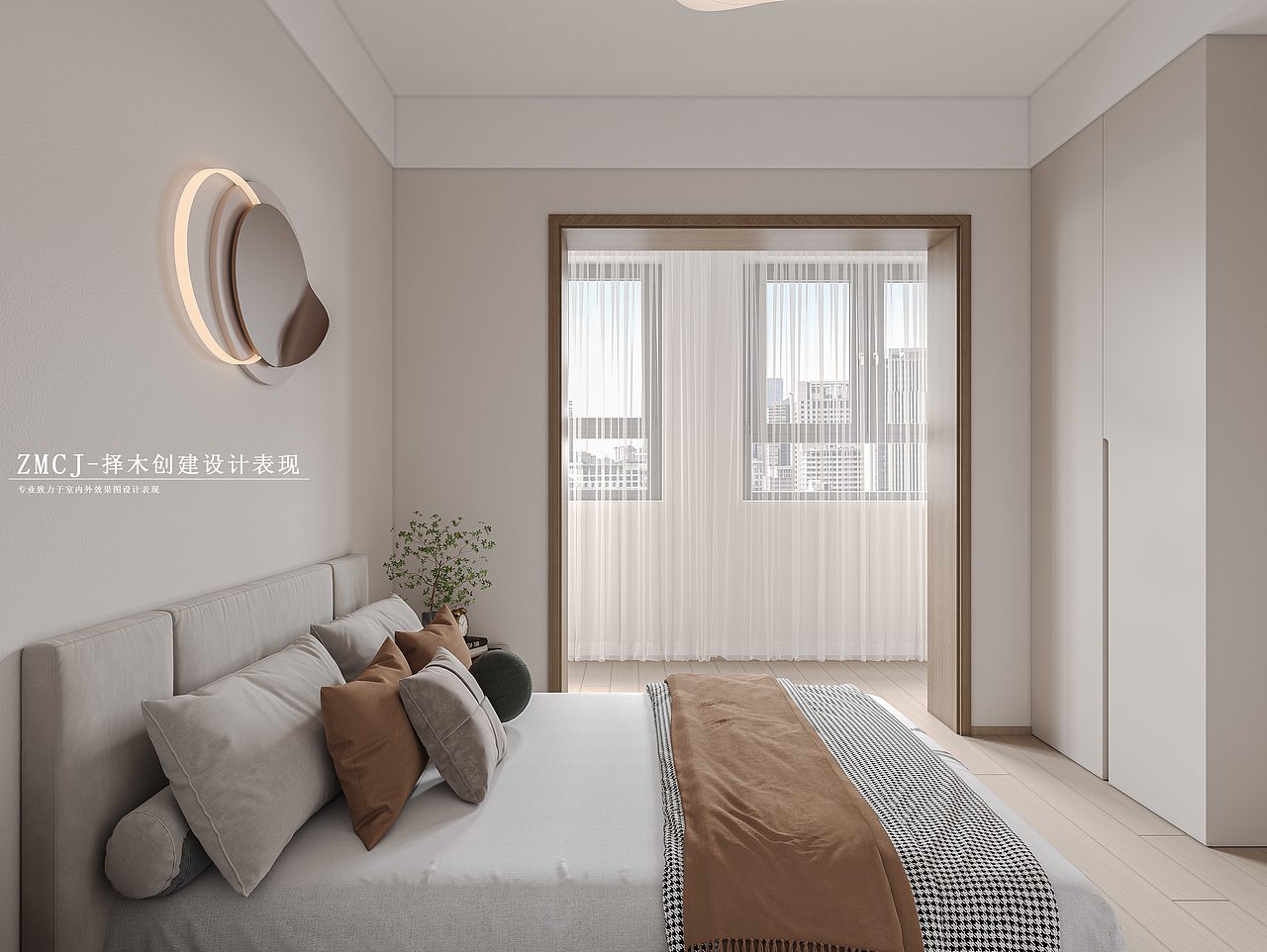 现代轻奢客餐厅卧室