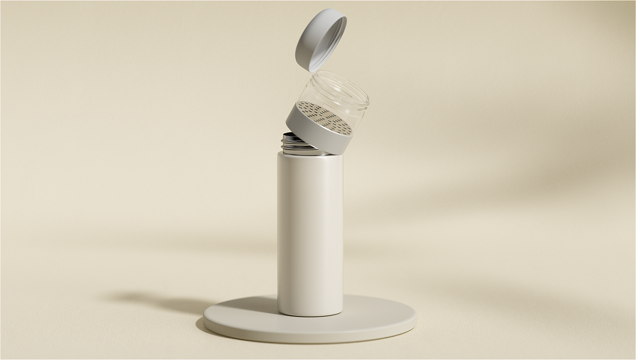 天气转凉保温杯登场! c4d动态白膜与渲染! 温暖到心里!