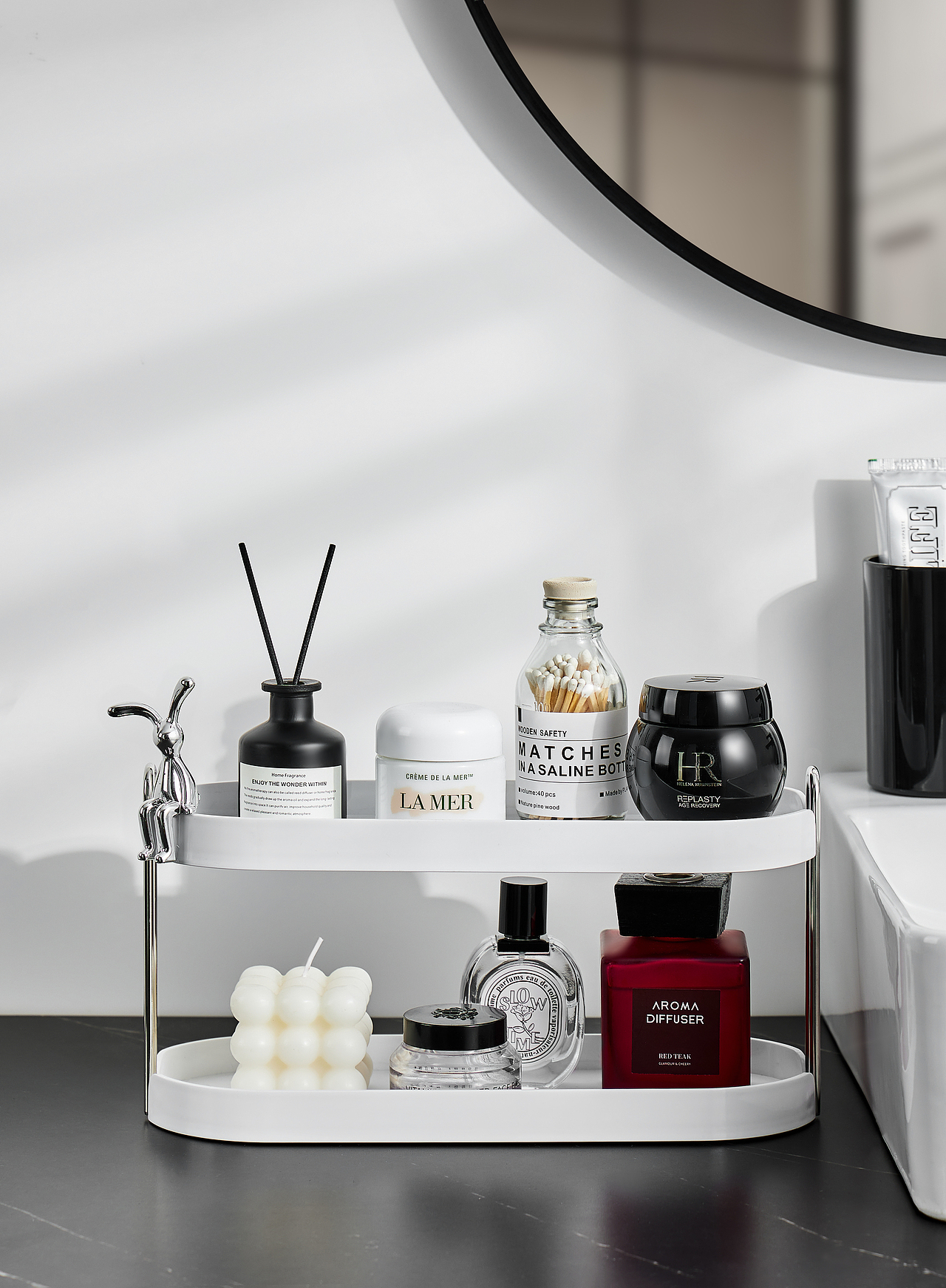 黑白双层置物架【家居百货类拍摄】（图ZMzc5MzI5NzEy） - 产品摄影 - 站酷设计师壹只小鹿在摄影原创素材 - 站酷ZCOOL