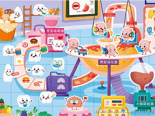 儿童益智果冻贴纸插画合集