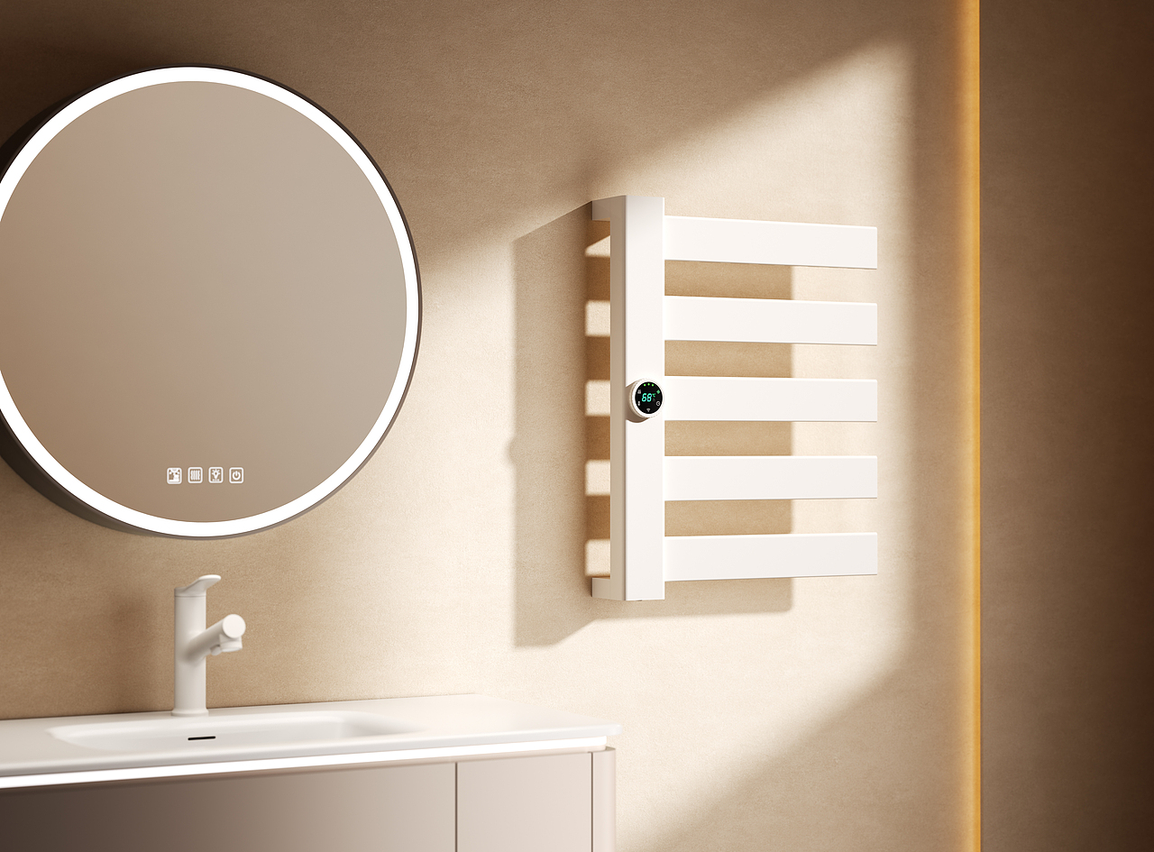 卫浴-宏瑞智能毛巾架渲染 | 记录