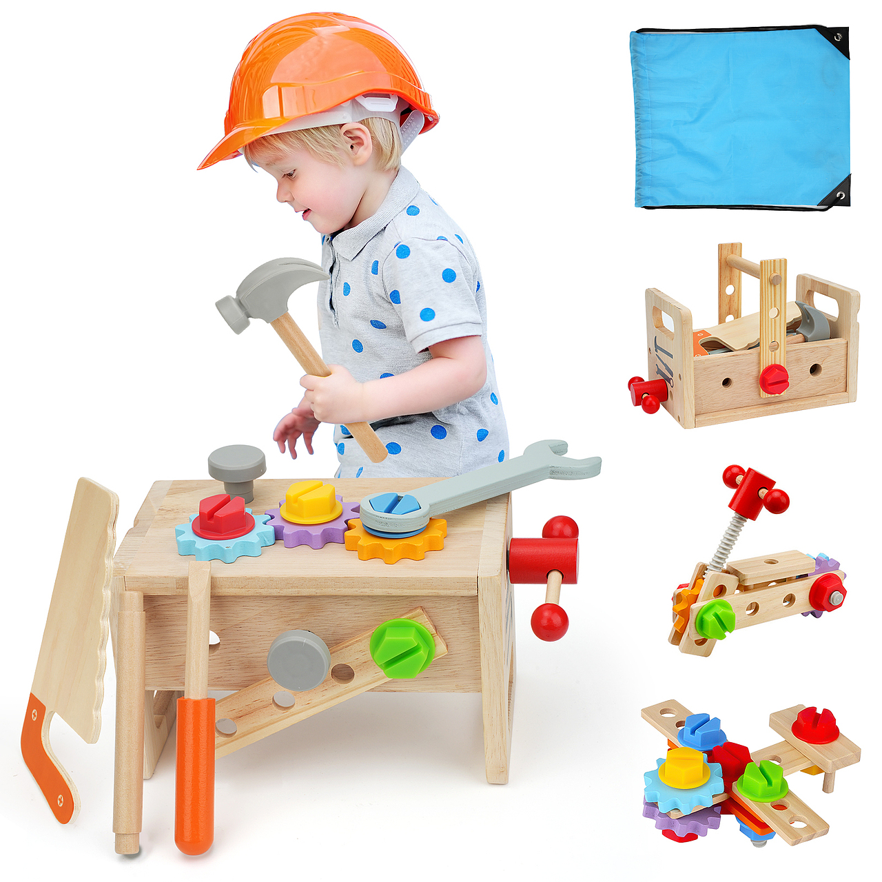 益智积木实木玩具--亚马逊主图