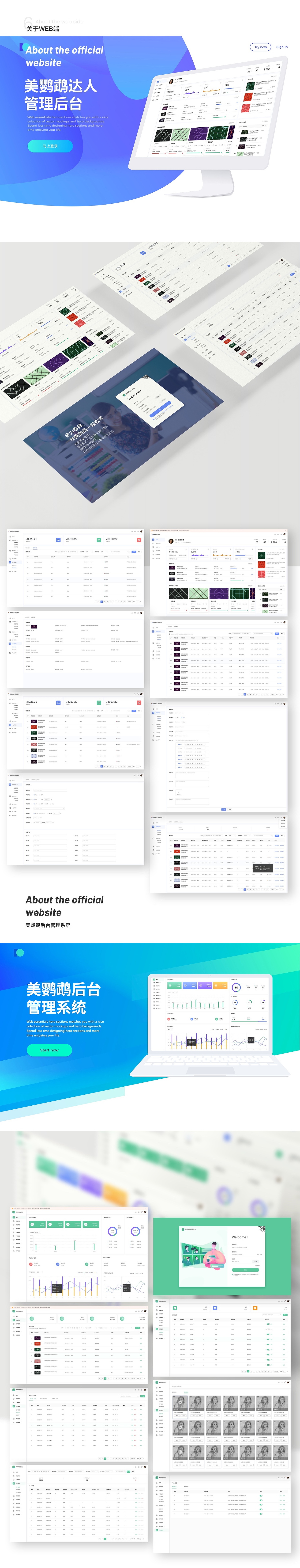 美鹦鹉艺术教育平台后台管理（图ZMzc5MzYwMzE2） - 软件界面 - 站酷设计师B612设计工作室原创素材 - 站酷ZCOOL