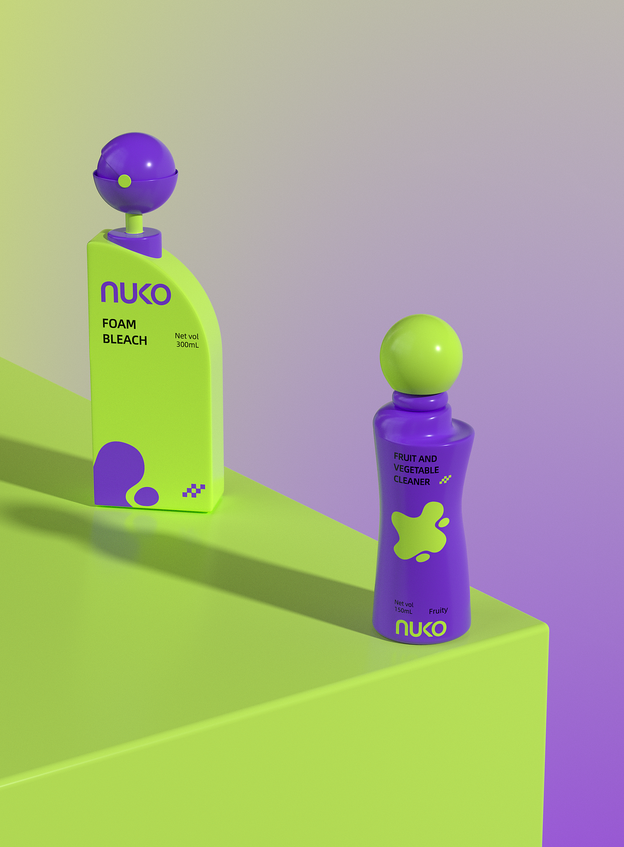 nuko家居品牌产品设计包装设计清洁类设计（图ZMzc5MzcyMDA4） - 包装 - 站酷设计师投以木瓜品牌设计原创素材 - 站酷ZCOOL