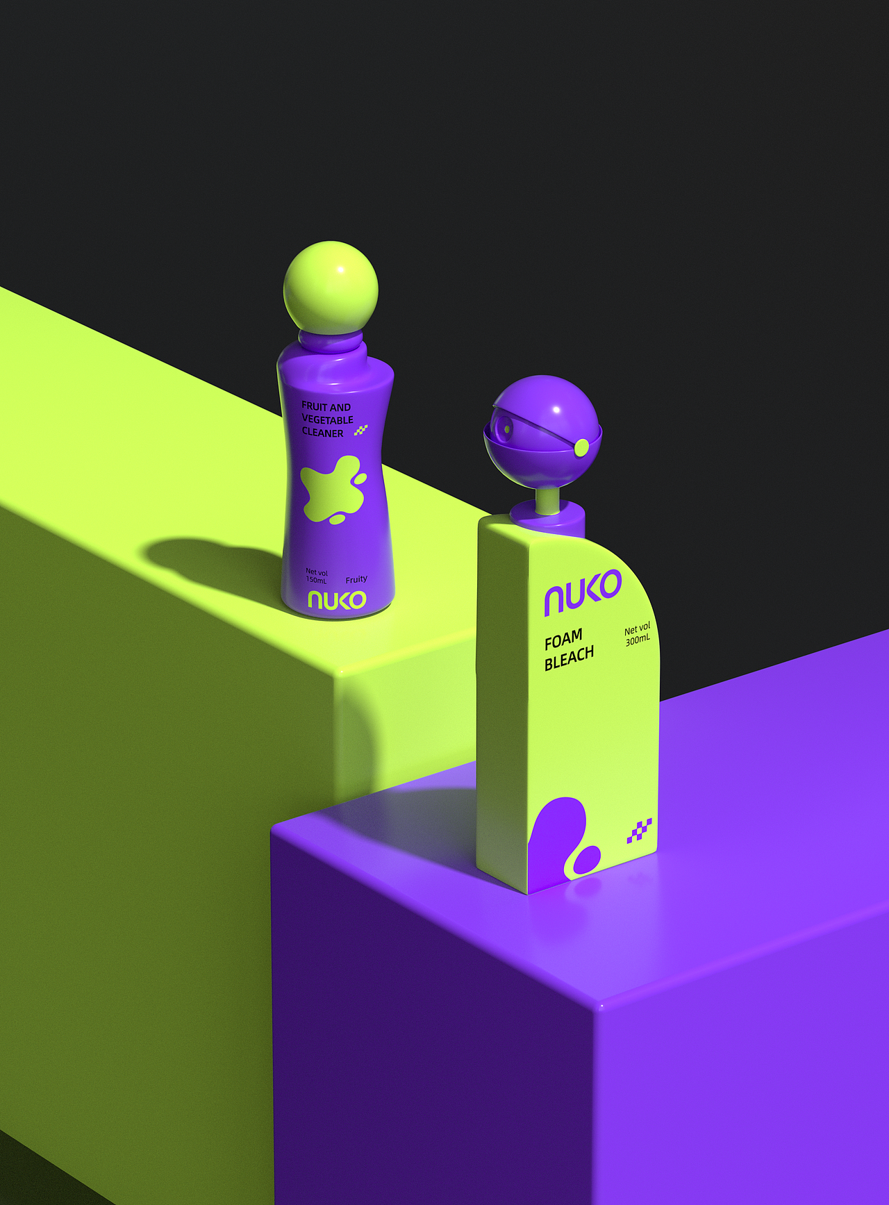 nuko家居品牌产品设计包装设计清洁类设计（图ZMzc5MzcxOTgw） - 包装 - 站酷设计师投以木瓜品牌设计原创素材 - 站酷ZCOOL