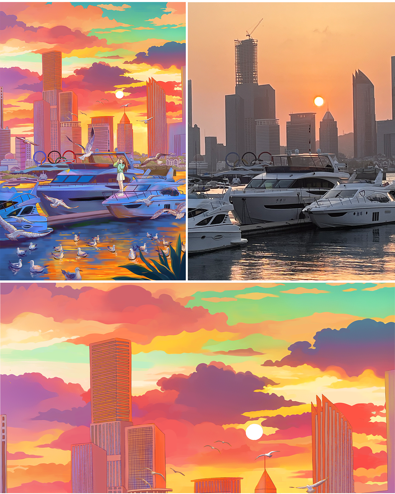 青岛|《我的旅行日记》(图ZMzc5Mzc0MTg0) - 商业插画 - 站酷设计师插画师远妄原创素材 - 站酷ZCOOL