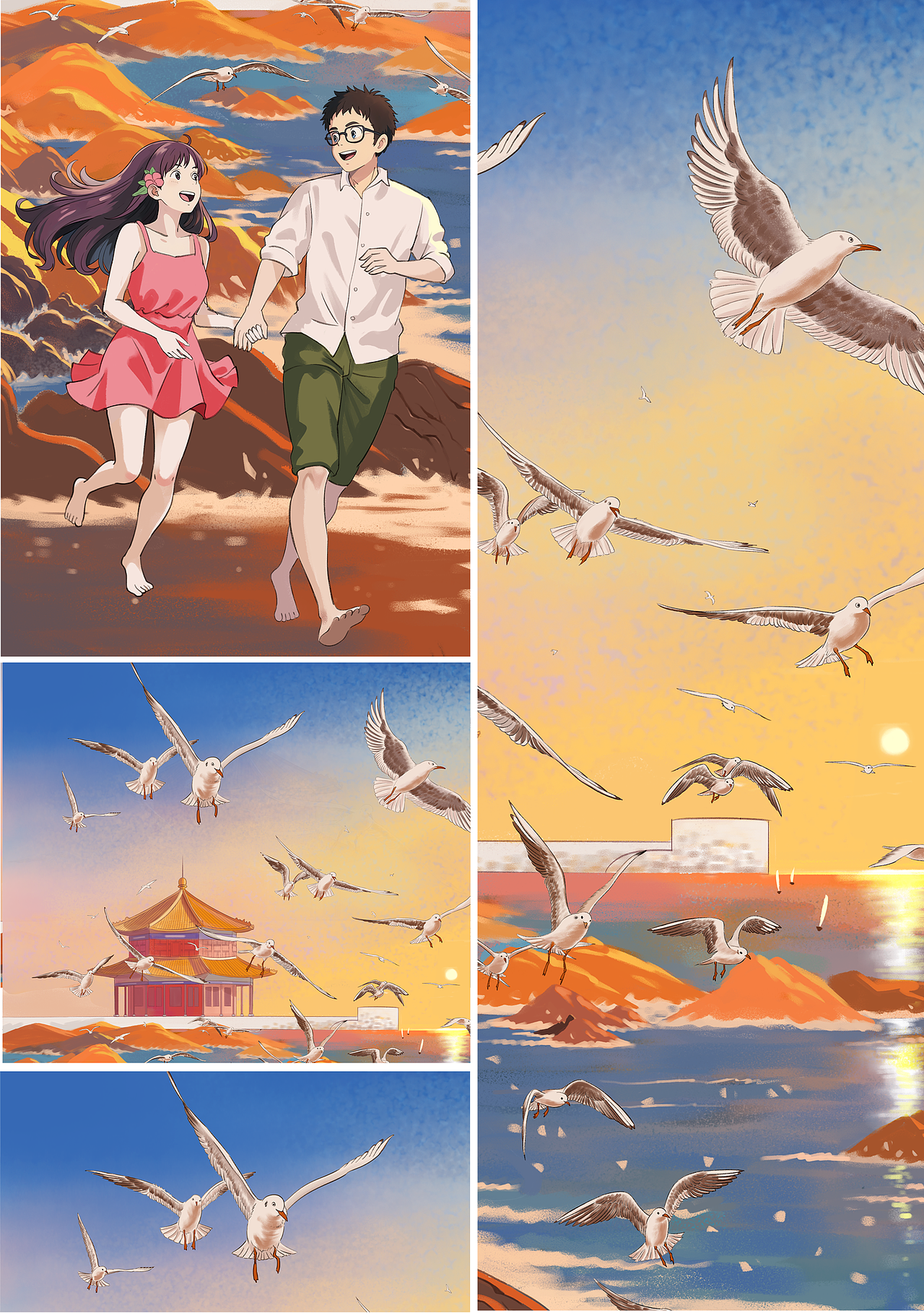 青岛|《我的旅行日记》(图ZMzc5Mzc1MTU2) - 商业插画 - 站酷设计师插画师远妄原创素材 - 站酷ZCOOL