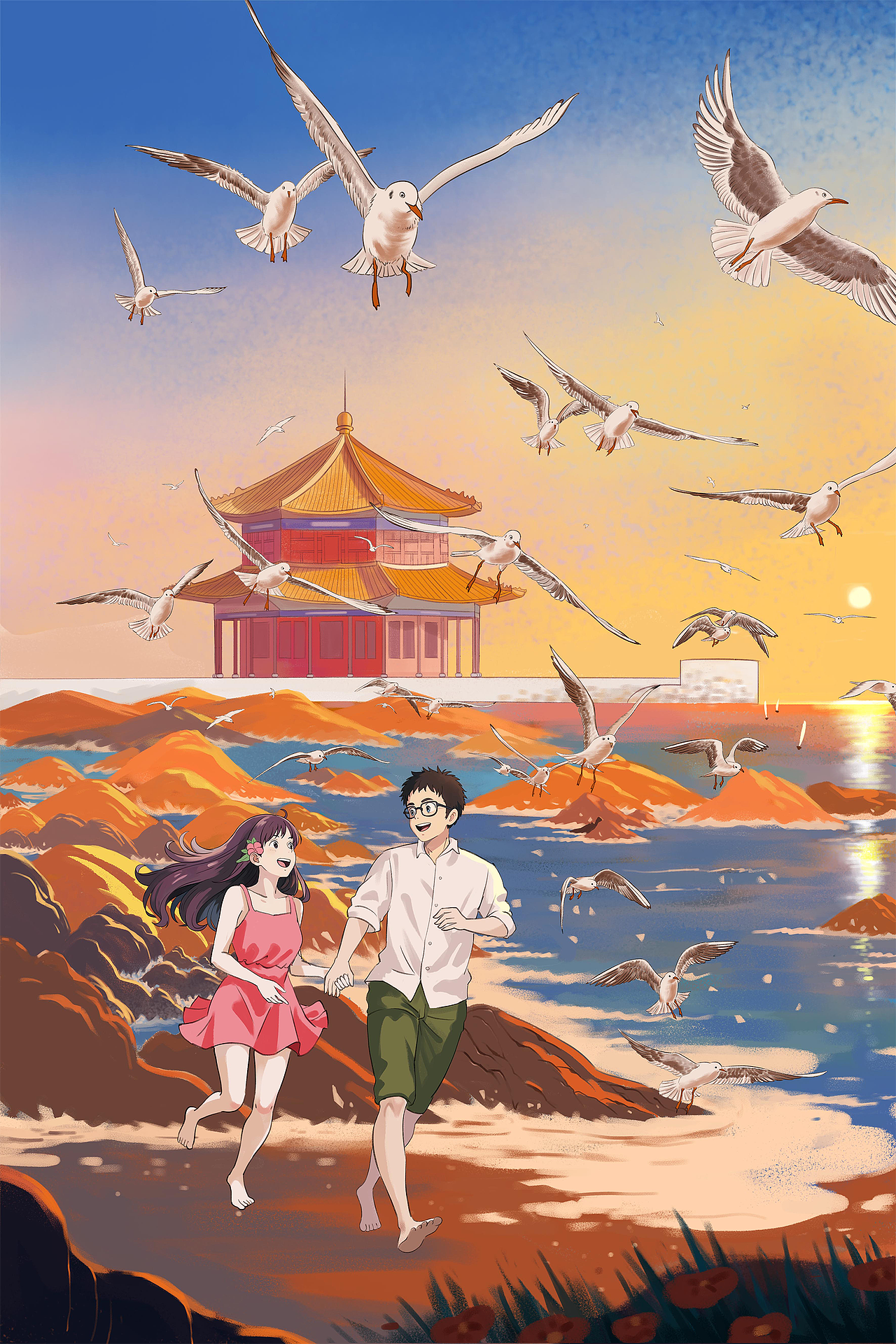 青岛|《我的旅行日记》(图ZMzc5Mzc1MTcy) - 商业插画 - 站酷设计师插画师远妄原创素材 - 站酷ZCOOL