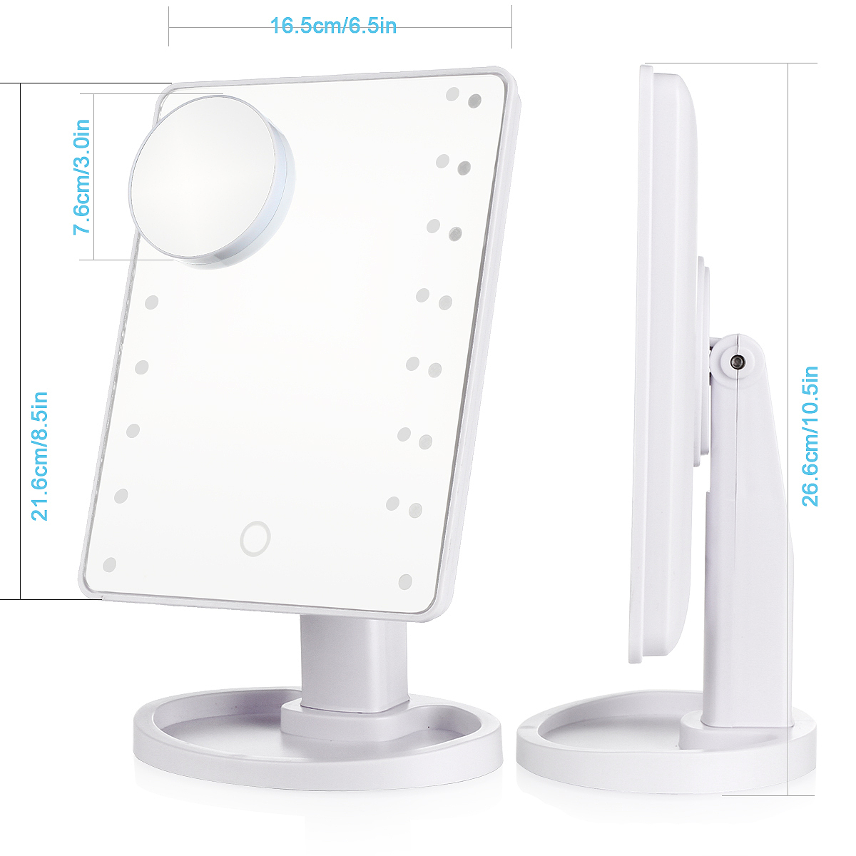 亚马逊产品摄影设计:美容产品系列--LED化妆镜子