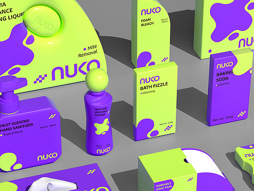 nuko家居品牌产品设计包装设计清洁类设计