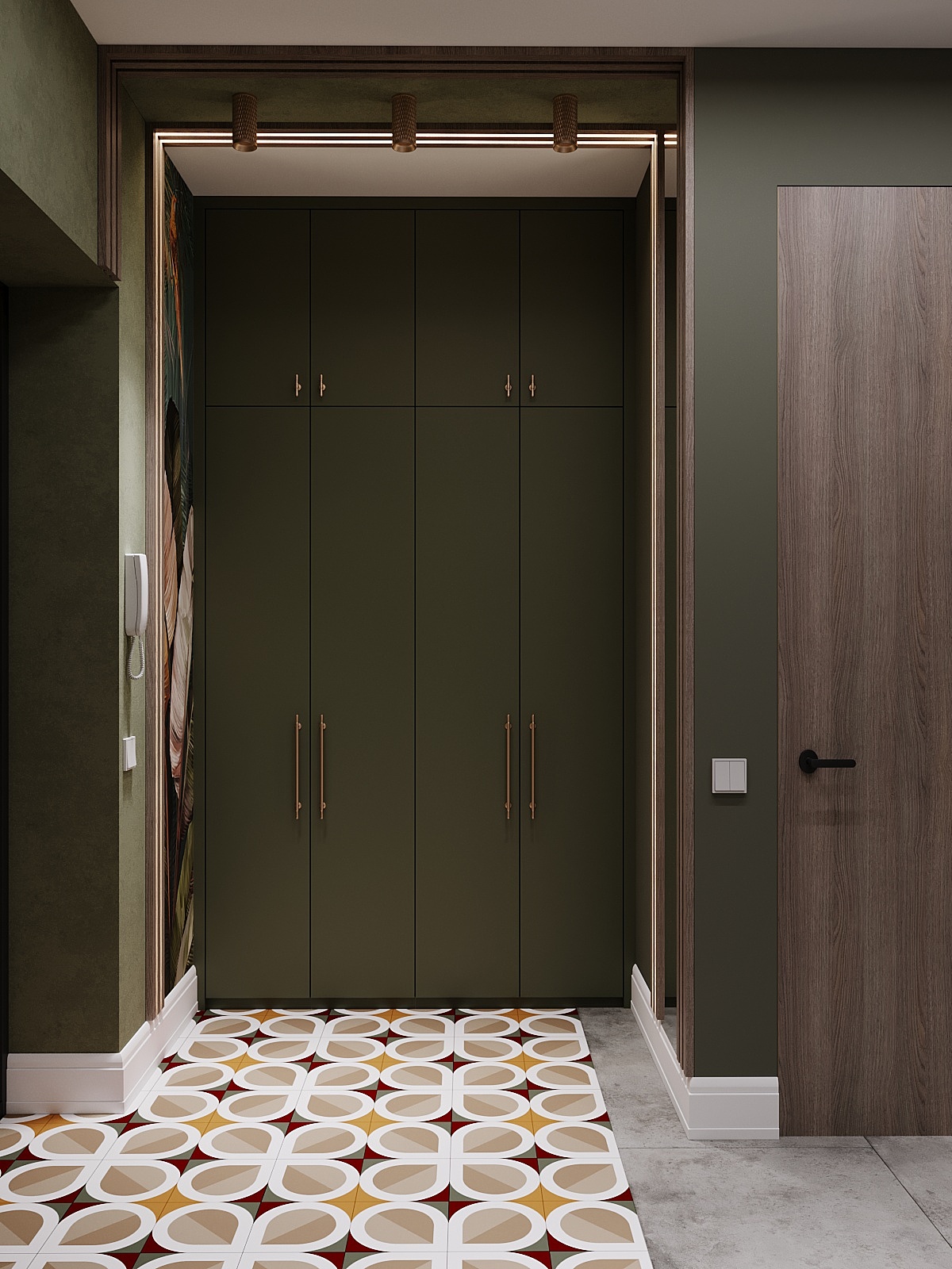 自然风格的走廊