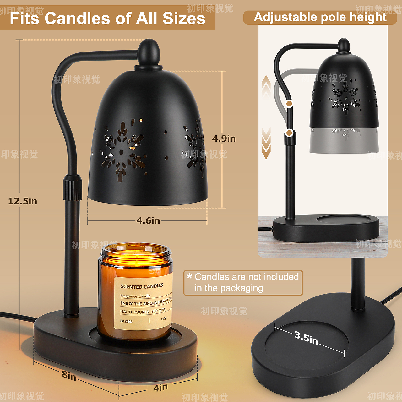 黑色香薰灯/产品摄影/产品精修/电商美工/设计排版（图ZMzc5MzgwNDg4） - 产品摄影 - 站酷设计师深圳初印象视觉原创素材 - 站酷ZCOOL