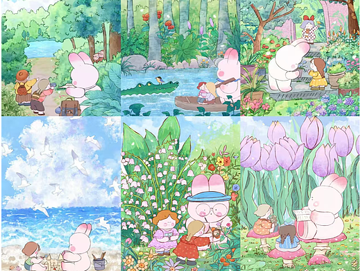 101-150张插画 兔子六六的新旅程