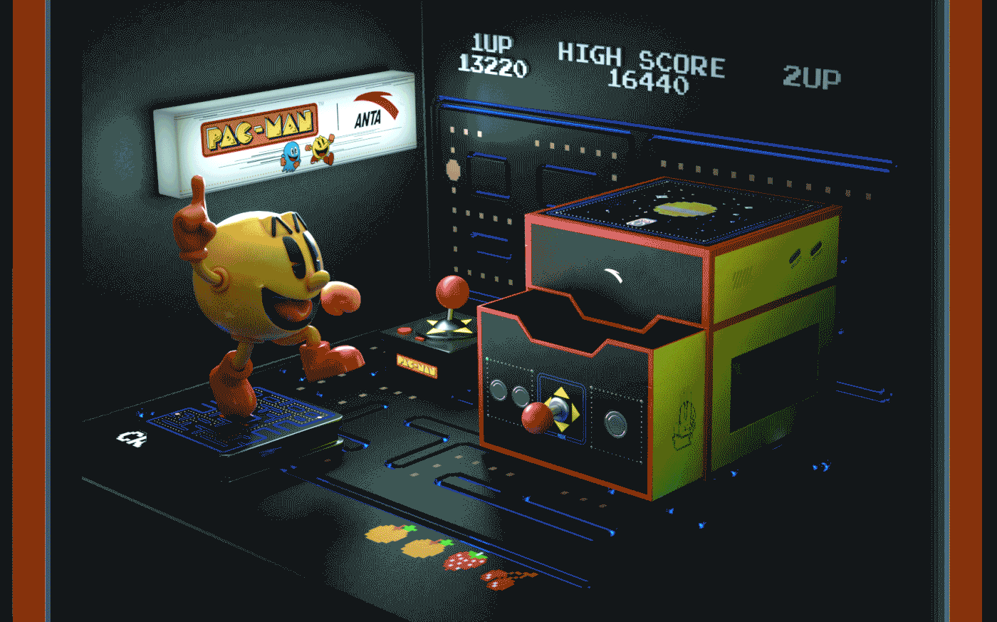 安踏×吃豆人:重回8-bit街机时代,入侵街头#豆你玩儿#