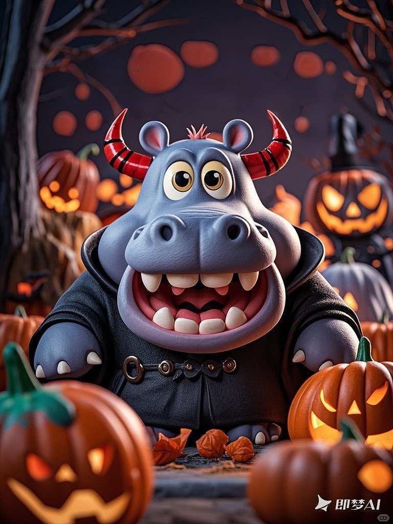 万圣节鬼怪狂欢(AI作品)