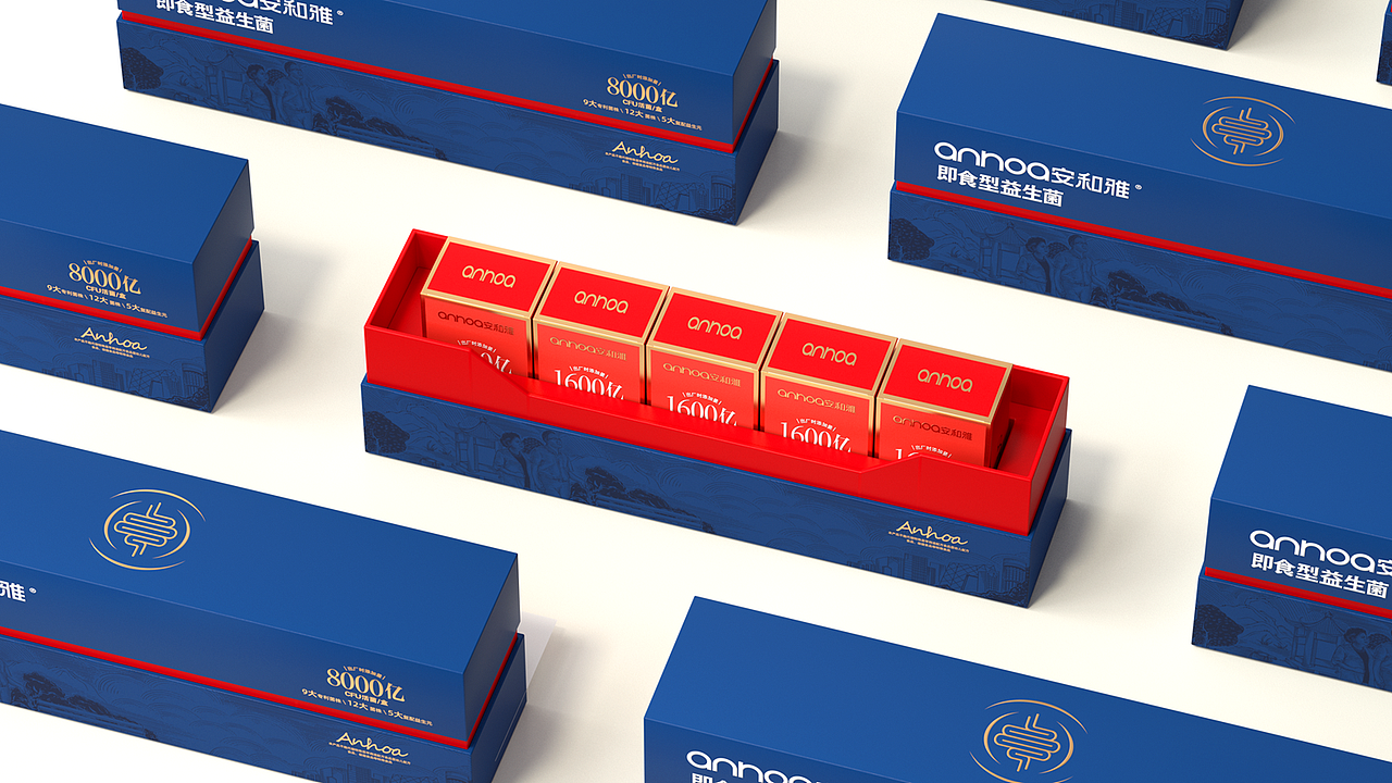 anhoa益生菌-即食乳酸菌，适合老年人益生菌礼盒版包装（图ZMzc5NDIwNjMy） - 包装 - 站酷设计师火麒麟品牌包装原创素材 - 站酷ZCOOL