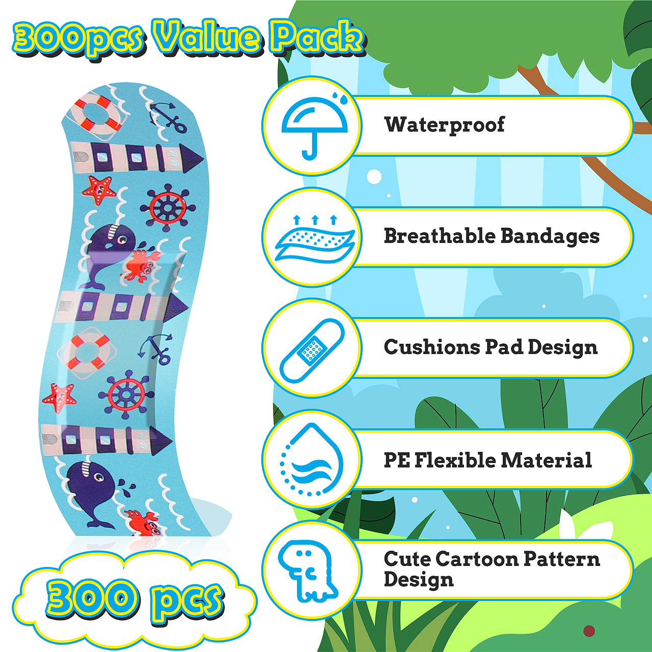 创可贴亚马逊（图ZMzc5NDUyMjIw） - 其他平面 - 站酷设计师啵啵菠萝冰原创素材 - 站酷ZCOOL