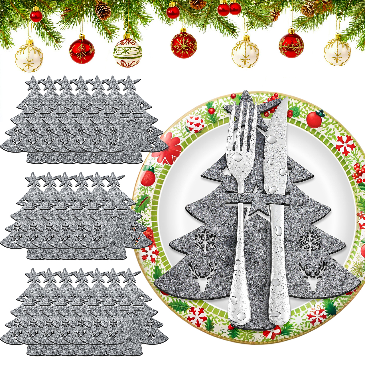 圣诞节餐具垫亚马逊（图ZMzc5NDUyODQ4） - 其他平面 - 站酷设计师啵啵菠萝冰原创素材 - 站酷ZCOOL